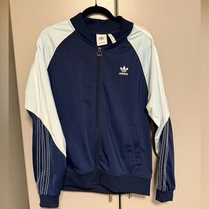 Adidas Dark Blue and Light Blue Track Jacket